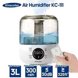 kinscoter large capacity 3l home air humidifier with plant mist and remote control