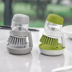 dish brush with soap dispenser multi use kitchen scrub brush