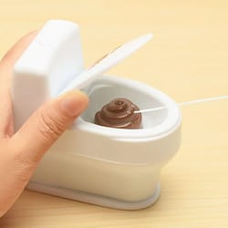 novel poop spray prank toy mini toilet sprinkler for funny joke play