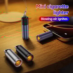 type c mini windproof cigarette lighter adapter