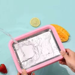 rolling ice cream maker with rapid cooling plate and dessert tray