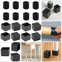 rubber chair leg caps anti slip furniture feet floor protectors
