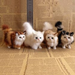 cute realistic simulation cat plush toy