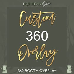 360 custom overlay photobooth 360 custom template videobooth