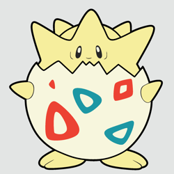 layered design of togepi pokemon for paper and laser cutting machines. togepi pokemon svg cricut cut out file