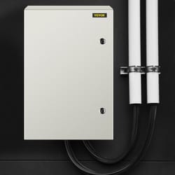 industrial-grade steel electrical box (24x16x10 inches), ip66 waterproof & dustproof enclosure