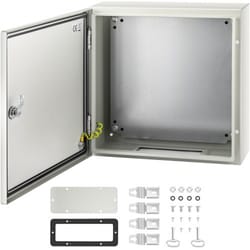 16" x 16" x 6" 4x steel electrical enclosure, ip66 waterproof & dustproof junction box with mounting plate