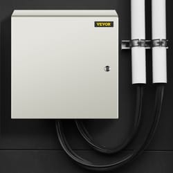 heavy-duty 20x20x6" steel enclosure, 4x rated, ip66 waterproof electrical junction box for secure indoor/outdoor wiring