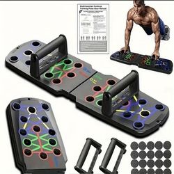push up board home workout system for chest core and upper body strength training