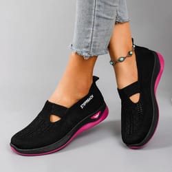 breathable mesh casual sneakers for women