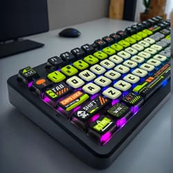 translucent 125 key mechanical keyboard keycap set