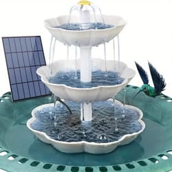 solar bird bath fountain kit