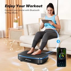 whole body vibration plate exercise trainer with optional lighting