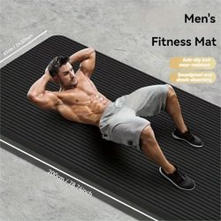 non slip thick nbr rubber yoga mat for home workouts
