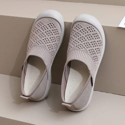 summer breathable comfortable womens shoes casual non slip flats