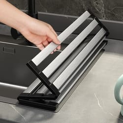 stainless steel foldable sink drain rack