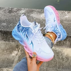 womens lightweight breathable slip on fitness sneakers