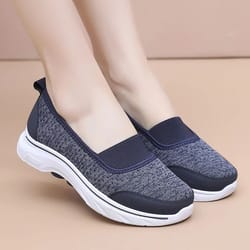 womens summer breathable mesh flat shoes