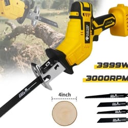 cordless reciprocating saw multi functional power tool for cutting wood and metal
