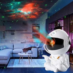 astronaut galaxy star projector night light for bedroom decoration