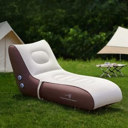 auto inflatable chaise lounge sofa with built in air pump