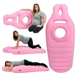 inflatable pregnancy pillow and yoga mat for maternity comfort