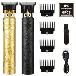 wireless usb rechargeable hairdressing kit and beard trimmer set