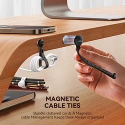 magnetic cable management ties wire organizer set 6 pack
