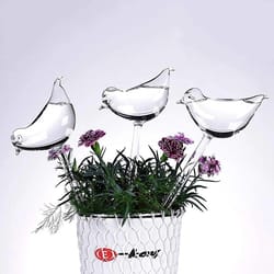 bird shape self watering plant globe