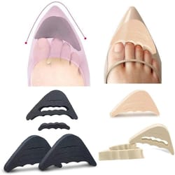 soft half insole toe plug inserts for shoes comfortable fit support pads