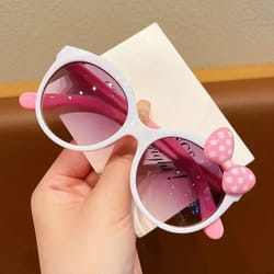 oversized bow decor kids sunglasses fun party travel sun glasses for teens and children
