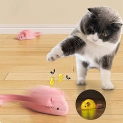interactive plush mouse toy for cats
