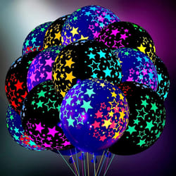 glow in the dark latex balloon party set