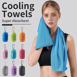 portable cooling towel for sports and outdoor use