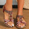 Womens Summer Sandals Casual Walking Shoes For Beach  Party Comfortable Outdoor Footwear 2
