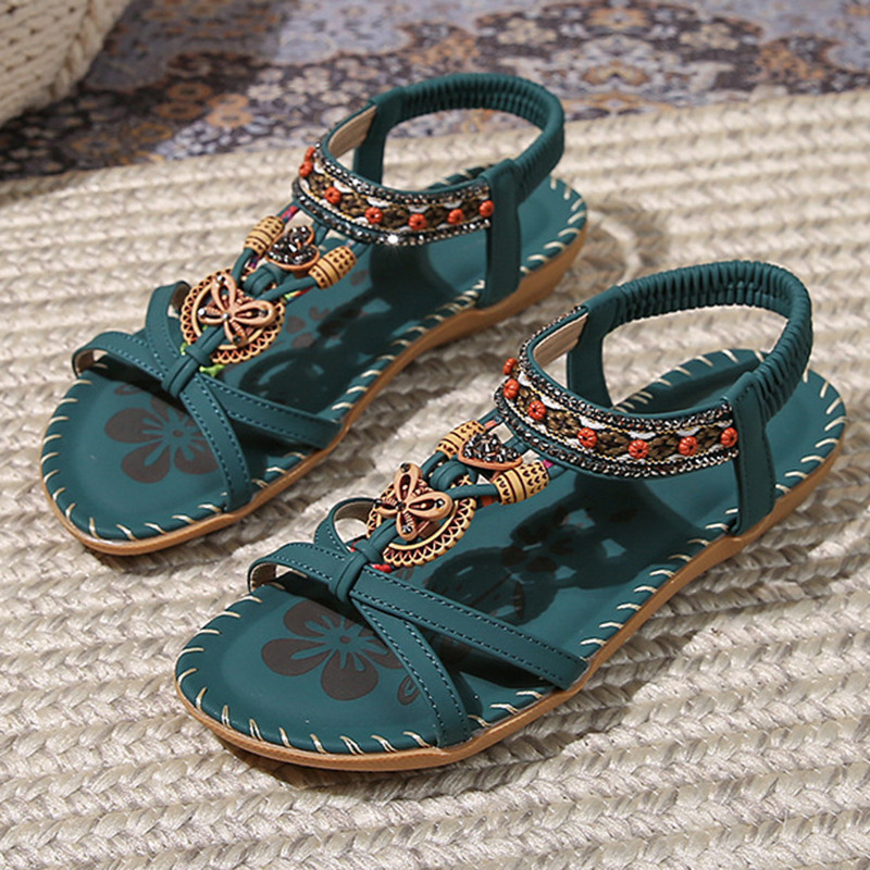 Womens Summer Sandals Casual Walking Shoes For Beach  Party Comfortable Outdoor Footwear 8