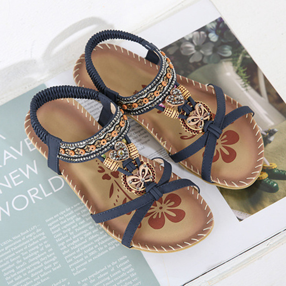 Womens Summer Sandals Casual Walking Shoes For Beach  Party Comfortable Outdoor Footwear 24