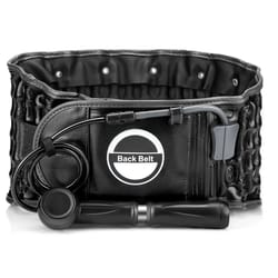 inflatable lumbar support belt, air traction back brace for disc herniation & pressure relief