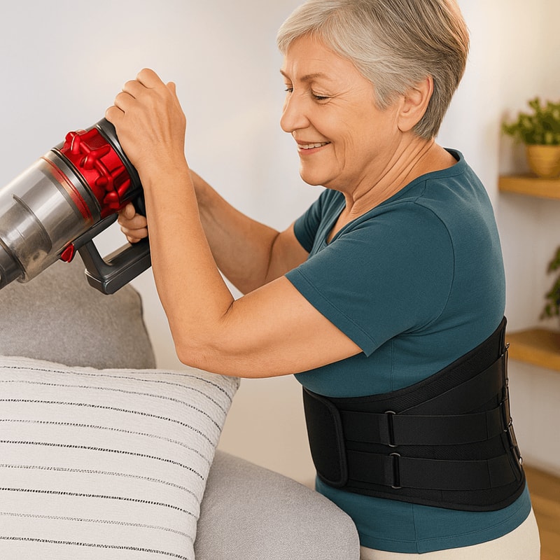 Back Brace For Lower Back Pain Relief Sciatica Herniated Disc Support 4