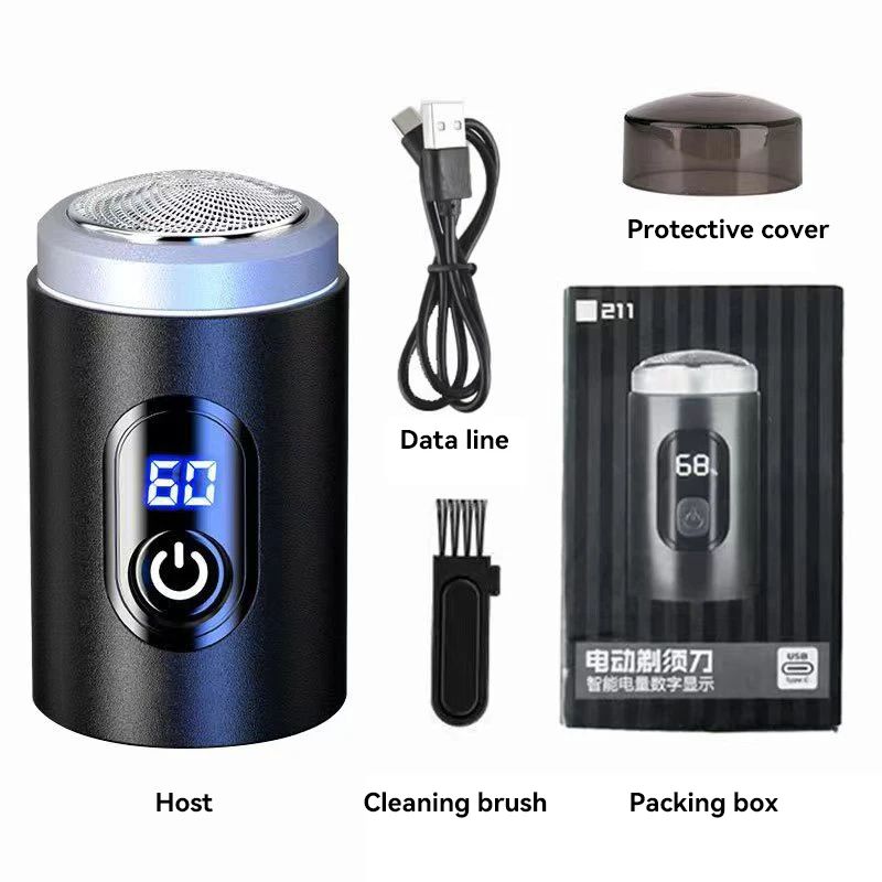 Mens Electric Shaver Compact Waterproof Razor With USBC Fast Charging LED Display 9