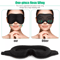 3D Travel Silk Eye Mask Sleeping Soft Padded Shade Blindfold For Rest Relaxation 4