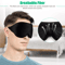 3D Travel Silk Eye Mask Sleeping Soft Padded Shade Blindfold For Rest Relaxation 3