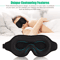 3D Travel Silk Eye Mask Sleeping Soft Padded Shade Blindfold For Rest Relaxation 2
