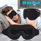 3D Travel Silk Eye Mask Sleeping Soft Padded Shade Blindfold For Rest Relaxation 0