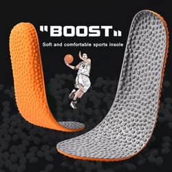 high-rebound memory foam insoles providing excellent shock absorption and cushioning for feet