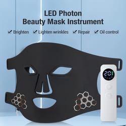 red light therapy mask, led beauty devices face instrument for rejuvenation skin, collagen boost & anti aging skin