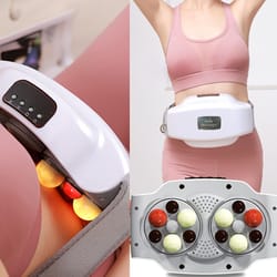 multi functional bian shi rubbing belly instrument, divine abdominal massager for warming palace & stomach relief