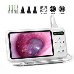 digital otoscope hd ear picker with 6 led ear camera, ear wax removal tool & cleaning stick for child & adults