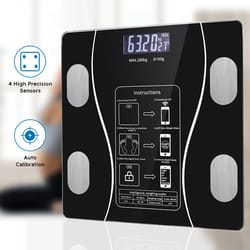 wireless smart body fat scale wireless with led digital bathroom weight scale display & bluetooth body composition scale