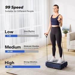 merach vibration plate exercise machine for fat burning & weight loss, relieve pain help sleep & vibration plate